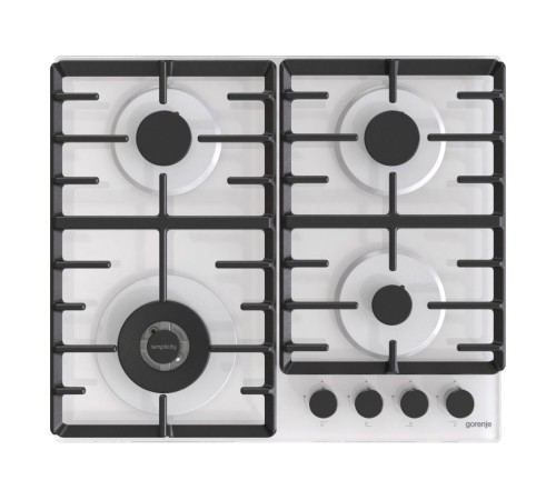 Газовая варочная поверхность Gorenje Simplicity GTW642SYW белый Газовая варочная поверхность Gorenje Simplicity GTW642SYW белый