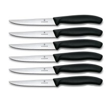 Набор ножей кухон. Victorinox Swiss Classic 6.7233.6 компл.:6предм. черный европодвес