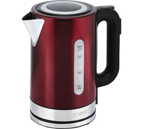 Чайник электрический Scarlett SC-EK21S78 1.7л. 2200Вт бордовый корпус: металл/пластик Чайник электрический Scarlett SC-EK21S78 1.7л. 2200Вт бордовый корпус: металл/пластик
