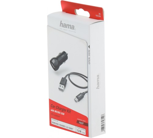 Автомобильное зар./устр. Hama H-183246 2.4A USB универсальное черный (00183246) Автомобильное зар./устр. Hama H-183246 2.4A USB универсальное черный (00183246)