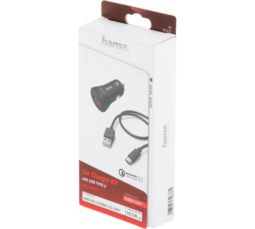 Автомобильное зар./устр. Hama H-183231 3A (QC) USB универсальное черный (00183231) Автомобильное зар./устр. Hama H-183231 3A (QC) USB универсальное черный (00183231)