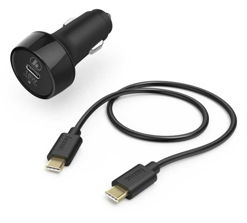 Автомобильное зар./устр. Hama H-183327 3A (PD+QC) USB Type-C универсальное черный (00183327) Автомобильное зар./устр. Hama H-183327 3A (PD+QC) USB Type-C универсальное черный (00183327)