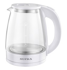 Чайник электрический Supra KES-1891 1.8л. 1500Вт белый корпус: стекло