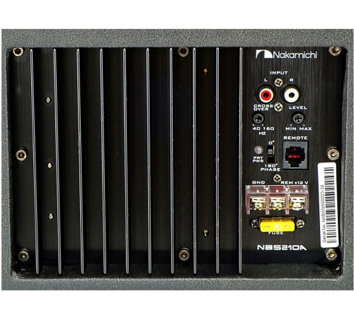 Сабвуфер автомобильный Nakamichi NAK-NBS210A 100Вт активный (25см/10") Сабвуфер автомобильный Nakamichi NAK-NBS210A 100Вт активный (25см/10")