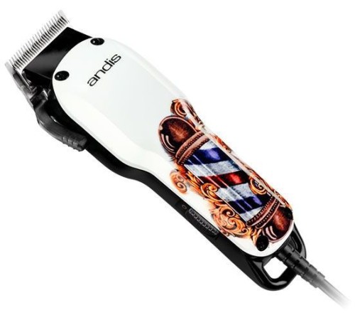 Машинка для стрижки Andis US-1 Fade in Barber Pole Design белый/рисунок (насадок в компл:5шт) Машинка для стрижки Andis US-1 Fade in Barber Pole Design белый/рисунок (насадок в компл:5шт)