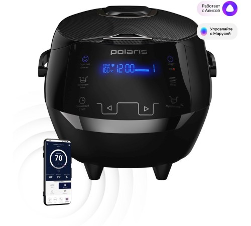 Мультиварка Polaris IQ Home PMC 0526 5л 860Вт черный Мультиварка Polaris IQ Home PMC 0526 5л 860Вт черный