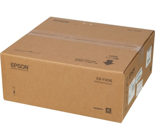 Проектор Epson EB-FH06 LCD 3500Lm (1920x1080) 16000:1 ресурс лампы:6000часов 1xUSB typeA 1xUSB typeB 2xHDMI 2.7кг