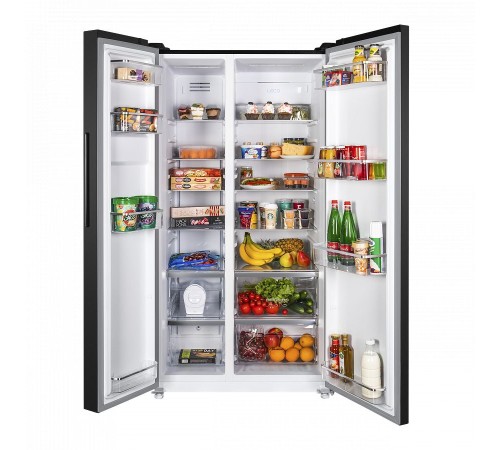 Холодильник Maunfeld MFF177NFSB 2-хкамерн. черный глянц. инвертер