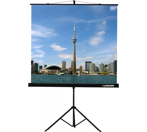 Экран на треноге Lumien 220x220см Eco View LEV-100109 1:1 напольный рулонный Экран на треноге Lumien 220x220см Eco View LEV-100109 1:1 напольный рулонный