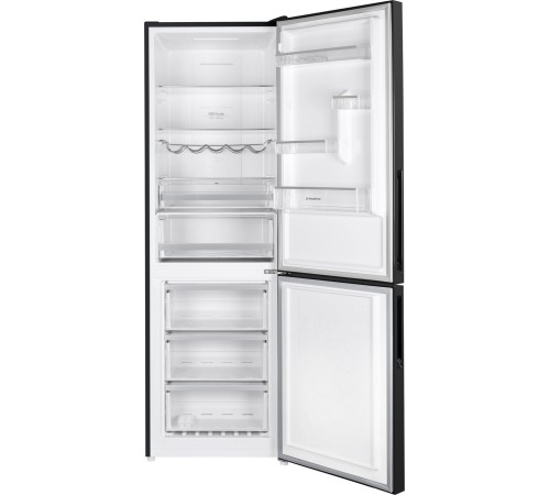 Холодильник Maunfeld MFF185NFB 2-хкамерн. черный глянц.