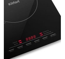 Плита Индукционная Kitfort КТ-125 черный стеклокерамика (настольная)