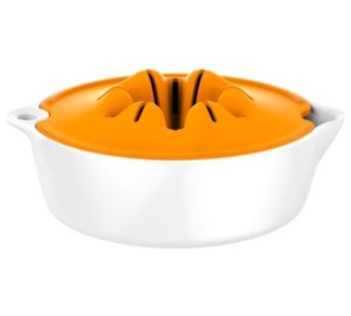 Соковыжималка цитрусовая Fiskars Functional Form 1016125 белый/оранжевый