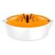 Соковыжималка цитрусовая Fiskars Functional Form 1016125 белый/оранжевый