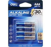 Батарея Deli E18505 AAA (4шт) блистер