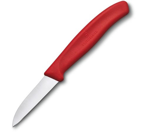 Нож кухонный Victorinox Swiss Classic (6.7301) стальной разделочный лезв.60мм прямая заточка красный Нож кухонный Victorinox Swiss Classic (6.7301) стальной разделочный лезв.60мм прямая заточка красный
