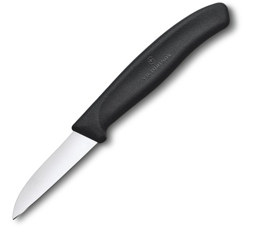 Нож кухонный Victorinox Swiss Classic (6.7303) стальной лезв.60мм прямая заточка черный Нож кухонный Victorinox Swiss Classic (6.7303) стальной лезв.60мм прямая заточка черный