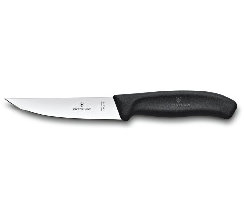 Нож кухонный Victorinox Swiss Classic (6.8103.12B) стальной разделочный лезв.120мм прямая заточка черный блистер Нож кухонный Victorinox Swiss Classic (6.8103.12B) стальной разделочный лезв.120мм прямая заточка черный блистер