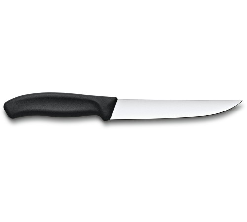 Нож кухонный Victorinox Swiss Classic (6.8103.15B) стальной разделочный лезв.150мм прямая заточка черный блистер Нож кухонный Victorinox Swiss Classic (6.8103.15B) стальной разделочный лезв.150мм прямая заточка черный блистер