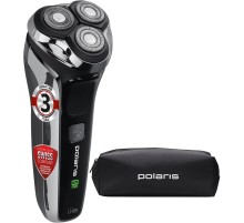 Бритва роторная Polaris PMR 0305R wet&dry PRO 5 blades реж.эл.:3 питан.:аккум. черный