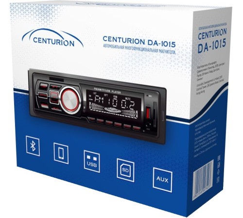 Автомагнитола Centurion DA-1015 1DIN 4x50Вт ПДУ (2059111) Автомагнитола Centurion DA-1015 1DIN 4x50Вт ПДУ (2059111)
