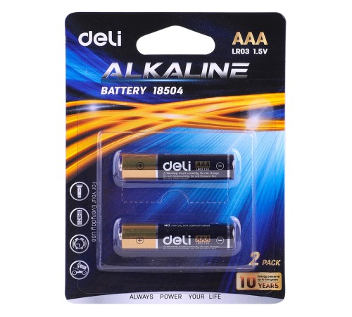 Батарея Deli E18504 AAA (2шт) блистер Батарея Deli E18504 AAA (2шт) блистер