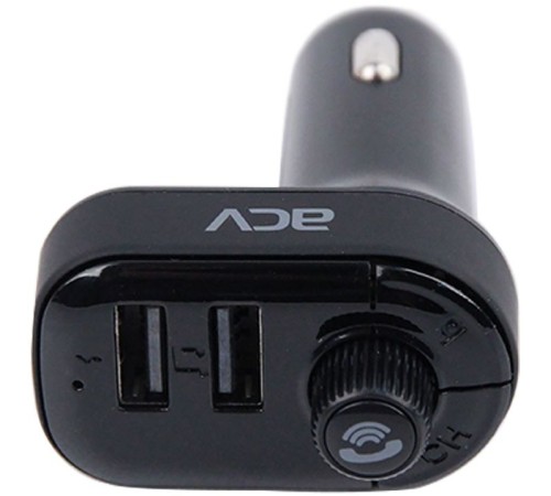 Автомобильный FM-модулятор ACV FMT-118B черный BT USB (37399) Автомобильный FM-модулятор ACV FMT-118B черный BT USB (37399)