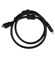 Кабель аудио-видео Buro HDMI (m)/HDMI (m) 1м. феррит.кольца позолоч.конт. черный (HDMI-V1.4-1MC)
