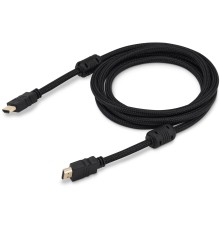 Кабель аудио-видео Buro HDMI (m)/HDMI (m) 2м. феррит.кольца позолоч.конт. черный (HDMI-V1.4-2MC)