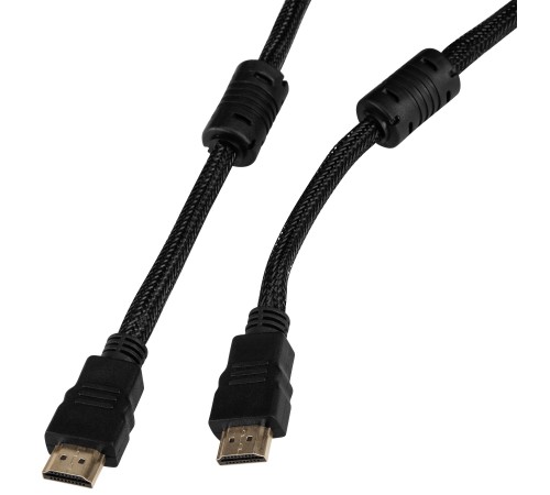Кабель аудио-видео Buro HDMI (m)/HDMI (m) 5м. феррит.кольца позолоч.конт. черный (HDMI-V1.4-5MC) Кабель аудио-видео Buro HDMI (m)/HDMI (m) 5м. феррит.кольца позолоч.конт. черный (HDMI-V1.4-5MC)