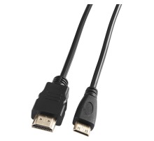 Кабель аудио-видео Buro mini-HDMI (m)/HDMI (m) 1.5м. черный (BHP-MINHDMI-1.5)