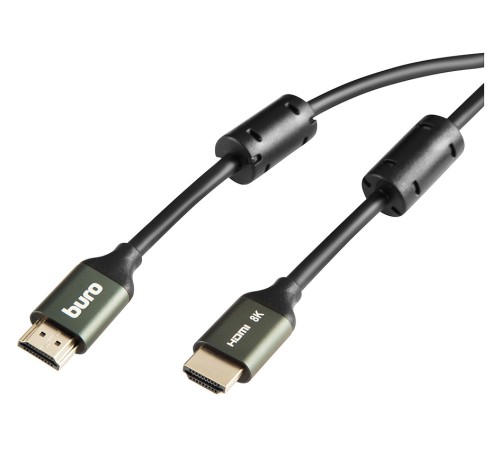 Кабель аудио-видео Buro HDMI (m)/HDMI (m) 1м. феррит.кольца позолоч.конт. черный (BHP-HDMI-2.1-1G) Кабель аудио-видео Buro HDMI (m)/HDMI (m) 1м. феррит.кольца позолоч.конт. черный (BHP-HDMI-2.1-1G)