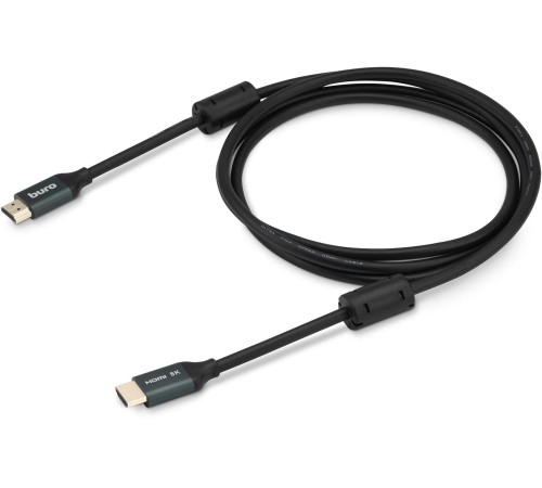 Кабель аудио-видео Buro HDMI (m)/HDMI (m) 1м. феррит.кольца позолоч.конт. черный (BHP-HDMI-2.1-1G) Кабель аудио-видео Buro HDMI (m)/HDMI (m) 1м. феррит.кольца позолоч.конт. черный (BHP-HDMI-2.1-1G)