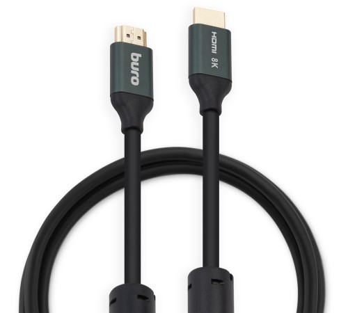 Кабель аудио-видео Buro HDMI (m)/HDMI (m) 1м. феррит.кольца позолоч.конт. черный (BHP-HDMI-2.1-1G) Кабель аудио-видео Buro HDMI (m)/HDMI (m) 1м. феррит.кольца позолоч.конт. черный (BHP-HDMI-2.1-1G)