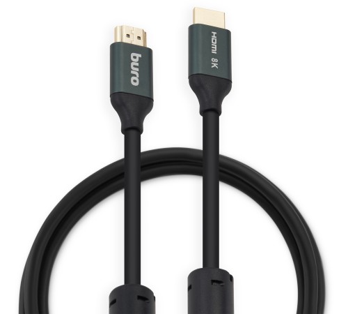 Кабель аудио-видео Buro HDMI (m)/HDMI (m) 2м. феррит.кольца позолоч.конт. черный (BHP-HDMI-2.1-2G) Кабель аудио-видео Buro HDMI (m)/HDMI (m) 2м. феррит.кольца позолоч.конт. черный (BHP-HDMI-2.1-2G)