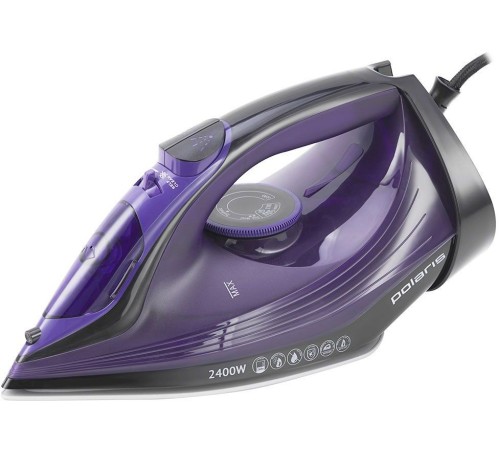 Утюг Polaris PIR 2487AK 2400Вт черный/фиолетовый