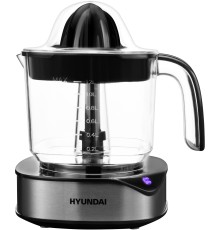 Соковыжималка цитрусовая Hyundai HY-JC4123 30Вт рез.сок.:1200мл. черный/нержавеющая сталь