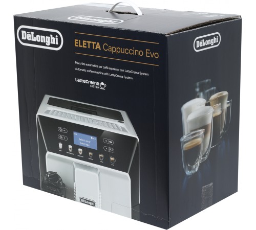 Кофемашина Delonghi Eletta Cappuccino Evo ECAM46.860.B 1450Вт черный/серебристый Кофемашина Delonghi Eletta Cappuccino Evo ECAM46.860.B 1450Вт черный/серебристый