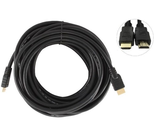 Кабель соединительный аудио-видео Premier 5-815 HDMI (m)/HDMI (m) 15м. позолоч.конт. черный (5-815 15.0) Кабель соединительный аудио-видео Premier 5-815 HDMI (m)/HDMI (m) 15м. позолоч.конт. черный (5-815 15.0)
