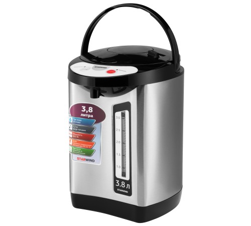Термопот Starwind STP3400 3.8л. 800Вт серебристый/черный