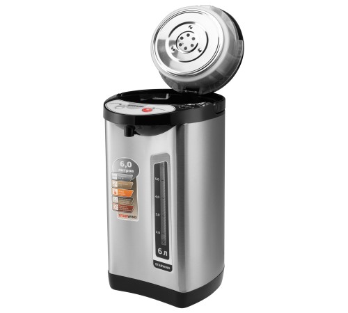 Термопот Starwind STP5401 6л. 800Вт черный/серебристый