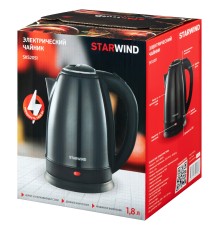 Чайник электрический Starwind SKS2051 1.8л. 1800Вт черный корпус: металл/пластик