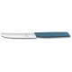 Нож кухонный Victorinox Swiss Modern (6.9006.11W2) стальной столовый для томатов лезв.110мм серрейт. заточка синий