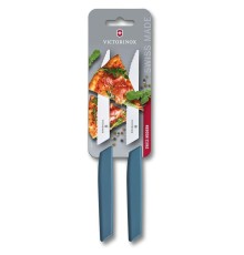 Набор ножей кухон. Victorinox Swiss Modern 6.9006.12W2B компл.:2предм. синий блистер