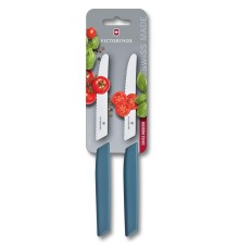 Набор ножей кухон. Victorinox Swiss Modern 6.9006.11W2B компл.:2предм. синий блистер