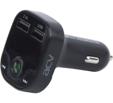 Автомобильный FM-модулятор ACV FMT-120B черный MicroSD BT USB (37574)