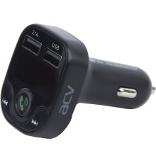 Автомобильный FM-модулятор ACV FMT-120B черный MicroSD BT USB (37574)
