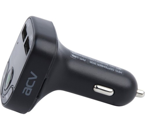 Автомобильный FM-модулятор ACV FMT-120B черный MicroSD BT USB (37574) Автомобильный FM-модулятор ACV FMT-120B черный MicroSD BT USB (37574)