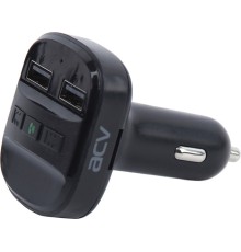 Автомобильный FM-модулятор ACV FMT-121B черный MicroSD BT USB (37575)
