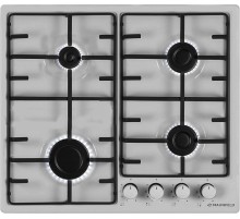 Газовая варочная поверхность Maunfeld EGHS.64.3STS-ES нержавеющая сталь