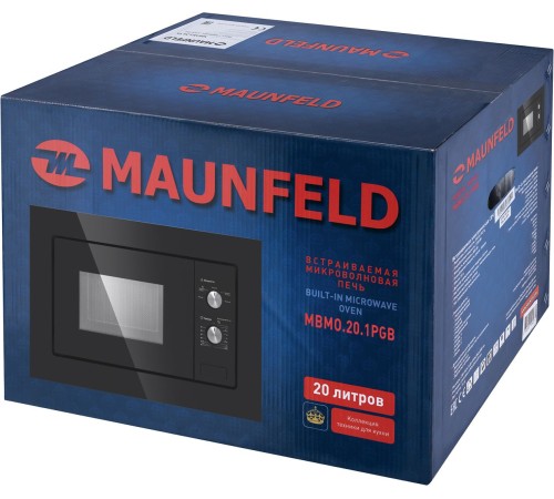 Микроволновая печь Maunfeld MBMO.20.1PGB 20л. 800Вт черный (встраиваемая) Микроволновая печь Maunfeld MBMO.20.1PGB 20л. 800Вт черный (встраиваемая)